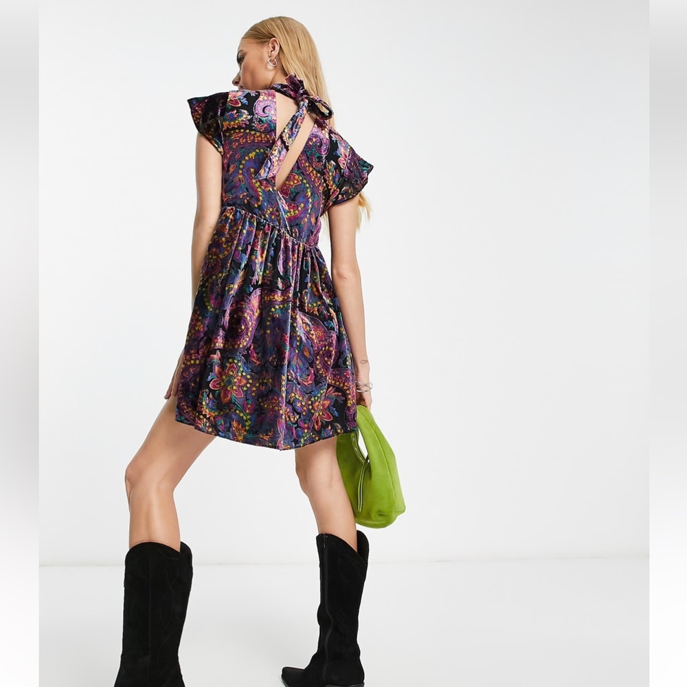 Free People Multicolor Patterned Mini Dress - Picture 3 of 5